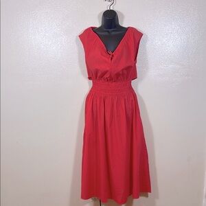 Faherty Amalfi Dress In Hibiscus xs